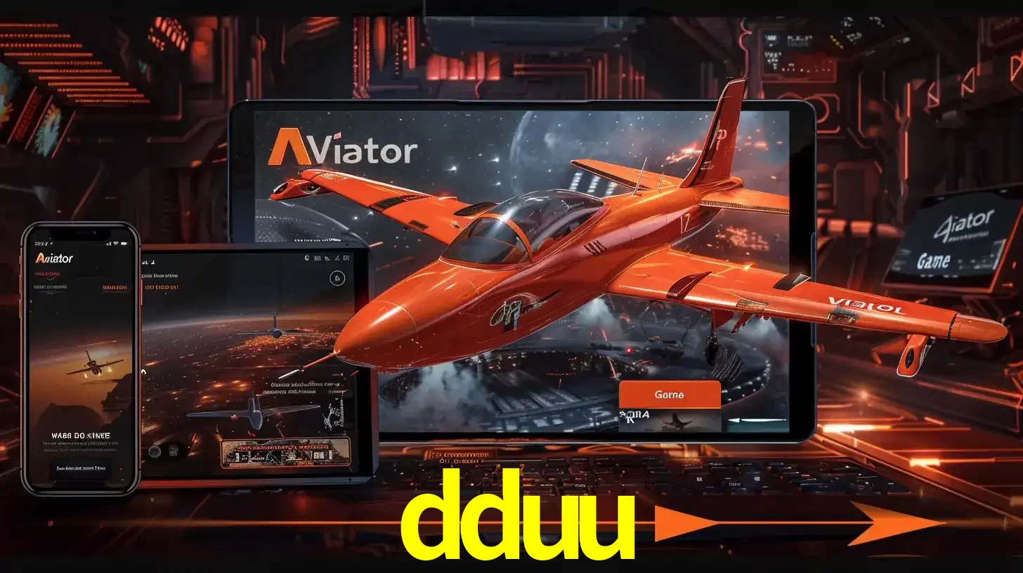 Apresentação tecnológica do jogo Aviator com um avião saindo da tela de um tablet, demonstrando a experiência imersiva em múltiplos dispositivos no dduu.