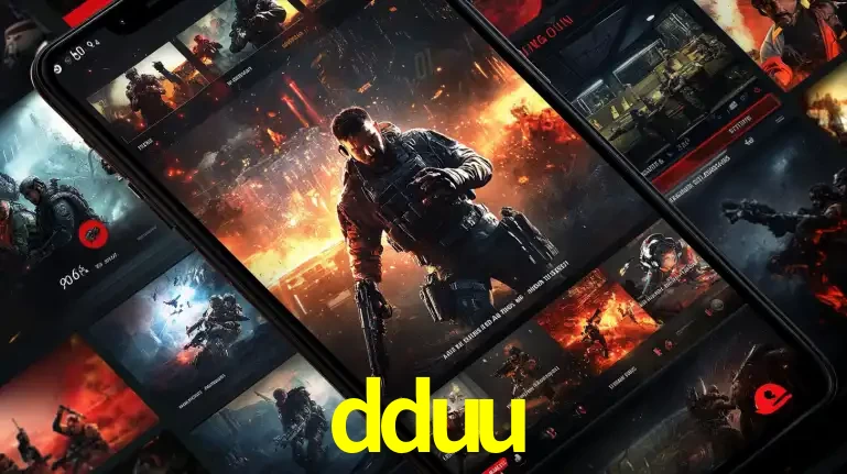 Tela de um celular exibindo uma galeria de jogos de tiro com temática militar, mostrando a variedade de e-sports disponíveis para apostas na plataforma de entretenimento dduu.