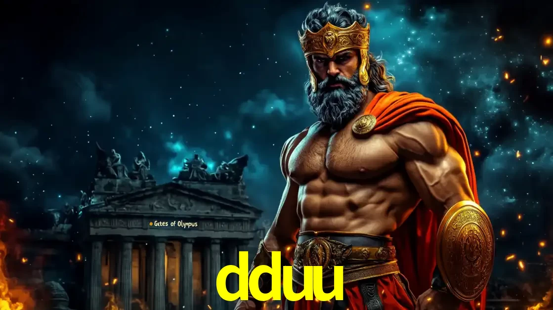 O poderoso Zeus do jogo de slot Gates of Olympus em frente ao seu templo, pronto para lançar multiplicadores divinos e prêmios épicos no cassino online dduu.